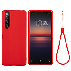 Ultra-thin Silicone Gel Soft Case 360 Degrees Cover S01 for Sony Xperia 10 II Red