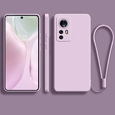 Ultra-thin Silicone Gel Soft Case 360 Degrees Cover S01 for Xiaomi Mi 12 Pro 5G Clove Purple