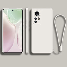 Ultra-thin Silicone Gel Soft Case 360 Degrees Cover S01 for Xiaomi Mi 12 Pro 5G White