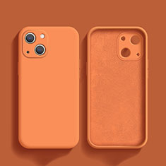 Ultra-thin Silicone Gel Soft Case 360 Degrees Cover S02 for Apple iPhone 13 Mini Orange