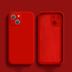Ultra-thin Silicone Gel Soft Case 360 Degrees Cover S02 for Apple iPhone 13 Mini Red