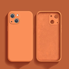 Ultra-thin Silicone Gel Soft Case 360 Degrees Cover S02 for Apple iPhone 13 Orange