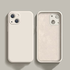 Ultra-thin Silicone Gel Soft Case 360 Degrees Cover S02 for Apple iPhone 14 White