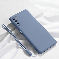 Ultra-thin Silicone Gel Soft Case 360 Degrees Cover S02 for Huawei Mate 40 Lite 5G Lavender Gray