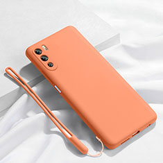 Ultra-thin Silicone Gel Soft Case 360 Degrees Cover S02 for Huawei Mate 40 Lite 5G Orange