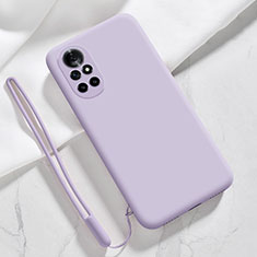 Ultra-thin Silicone Gel Soft Case 360 Degrees Cover S02 for Huawei Nova 8 5G Clove Purple