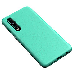 Ultra-thin Silicone Gel Soft Case 360 Degrees Cover S02 for Huawei P30 Cyan