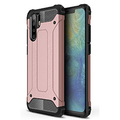 Ultra-thin Silicone Gel Soft Case 360 Degrees Cover S02 for Huawei P30 Pro New Edition Rose Gold