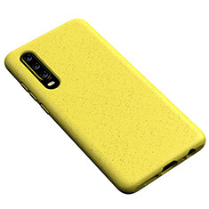 Ultra-thin Silicone Gel Soft Case 360 Degrees Cover S02 for Huawei P30 Yellow