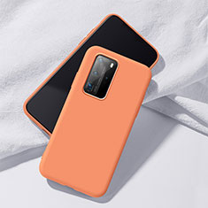 Ultra-thin Silicone Gel Soft Case 360 Degrees Cover S02 for Huawei P40 Pro Orange
