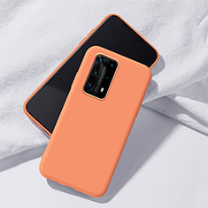 Ultra-thin Silicone Gel Soft Case 360 Degrees Cover S02 for Huawei P40 Pro+ Plus Orange