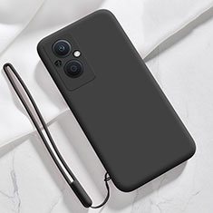 Ultra-thin Silicone Gel Soft Case 360 Degrees Cover S02 for Oppo A96 5G Black