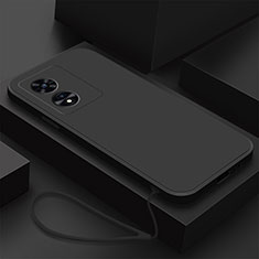 Ultra-thin Silicone Gel Soft Case 360 Degrees Cover S02 for Oppo A97 5G Black