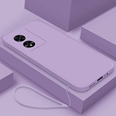 Ultra-thin Silicone Gel Soft Case 360 Degrees Cover S02 for Oppo A97 5G Clove Purple
