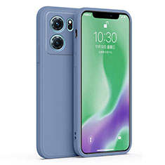 Ultra-thin Silicone Gel Soft Case 360 Degrees Cover S02 for Oppo K10 5G Lavender Gray