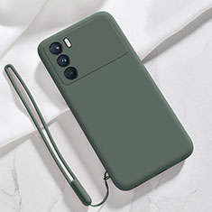 Ultra-thin Silicone Gel Soft Case 360 Degrees Cover S02 for Oppo K9 Pro 5G Midnight Green