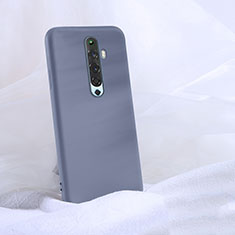 Ultra-thin Silicone Gel Soft Case 360 Degrees Cover S02 for Oppo Reno2 Z Gray