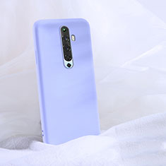 Ultra-thin Silicone Gel Soft Case 360 Degrees Cover S02 for Oppo Reno2 Z Purple