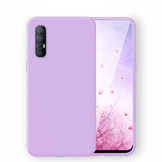 Ultra-thin Silicone Gel Soft Case 360 Degrees Cover S02 for Oppo Reno3 Pro Purple