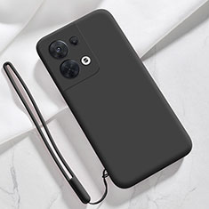 Ultra-thin Silicone Gel Soft Case 360 Degrees Cover S02 for Oppo Reno8 Pro 5G Black