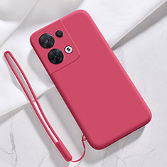 Ultra-thin Silicone Gel Soft Case 360 Degrees Cover S02 for Oppo Reno9 Pro 5G Red