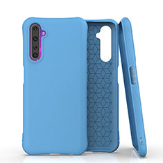 Ultra-thin Silicone Gel Soft Case 360 Degrees Cover S02 for Realme 6 Pro Sky Blue