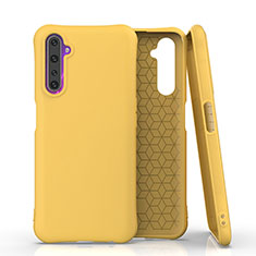 Ultra-thin Silicone Gel Soft Case 360 Degrees Cover S02 for Realme 6 Pro Yellow