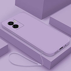 Ultra-thin Silicone Gel Soft Case 360 Degrees Cover S02 for Realme V23 5G Clove Purple