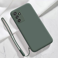 Ultra-thin Silicone Gel Soft Case 360 Degrees Cover S02 for Samsung Galaxy A04s Midnight Green