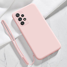 Ultra-thin Silicone Gel Soft Case 360 Degrees Cover S02 for Samsung Galaxy A32 4G Pink