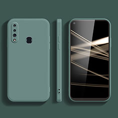 Ultra-thin Silicone Gel Soft Case 360 Degrees Cover S02 for Samsung Galaxy A60 Midnight Green