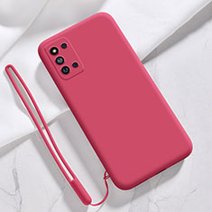 Ultra-thin Silicone Gel Soft Case 360 Degrees Cover S02 for Samsung Galaxy F52 5G Hot Pink
