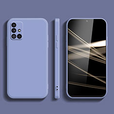 Ultra-thin Silicone Gel Soft Case 360 Degrees Cover S02 for Samsung Galaxy M40S Lavender Gray