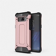 Ultra-thin Silicone Gel Soft Case 360 Degrees Cover S02 for Samsung Galaxy Note 8 Duos N950F Rose Gold