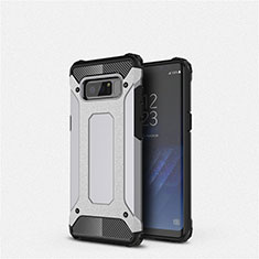 Ultra-thin Silicone Gel Soft Case 360 Degrees Cover S02 for Samsung Galaxy Note 8 Duos N950F Silver