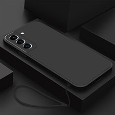 Ultra-thin Silicone Gel Soft Case 360 Degrees Cover S02 for Samsung Galaxy S21 Plus 5G Black