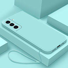 Ultra-thin Silicone Gel Soft Case 360 Degrees Cover S02 for Samsung Galaxy S21 Plus 5G Sky Blue