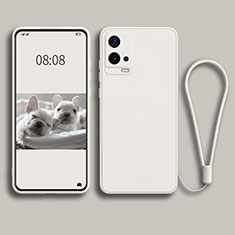 Ultra-thin Silicone Gel Soft Case 360 Degrees Cover S02 for Vivo iQOO 8 Pro 5G White
