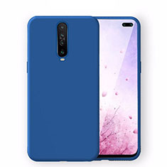 Ultra-thin Silicone Gel Soft Case 360 Degrees Cover S02 for Xiaomi Poco X2 Blue