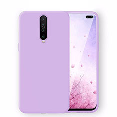 Ultra-thin Silicone Gel Soft Case 360 Degrees Cover S02 for Xiaomi Redmi K30 4G Purple
