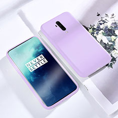 Ultra-thin Silicone Gel Soft Case 360 Degrees Cover S03 for OnePlus 7T Pro 5G Purple