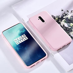 Ultra-thin Silicone Gel Soft Case 360 Degrees Cover S03 for OnePlus 7T Pro 5G Rose Gold