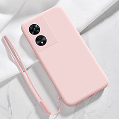 Ultra-thin Silicone Gel Soft Case 360 Degrees Cover S03 for Oppo A97 5G Pink