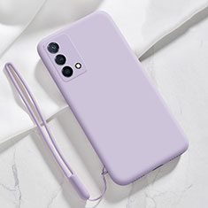 Ultra-thin Silicone Gel Soft Case 360 Degrees Cover S03 for Oppo K9 5G Clove Purple