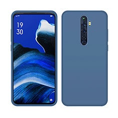 Ultra-thin Silicone Gel Soft Case 360 Degrees Cover S03 for Oppo Reno2 Z Blue