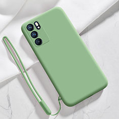 Ultra-thin Silicone Gel Soft Case 360 Degrees Cover S03 for Oppo Reno6 5G Matcha Green