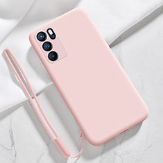 Ultra-thin Silicone Gel Soft Case 360 Degrees Cover S03 for Oppo Reno6 Pro 5G India Pink