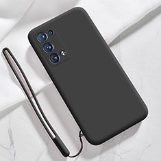 Ultra-thin Silicone Gel Soft Case 360 Degrees Cover S03 for Oppo Reno6 Pro+ Plus 5G Black