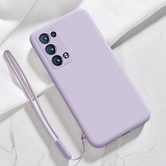 Ultra-thin Silicone Gel Soft Case 360 Degrees Cover S03 for Oppo Reno6 Pro+ Plus 5G Clove Purple