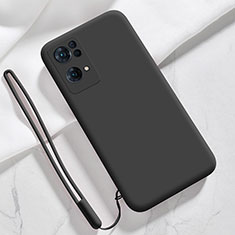 Ultra-thin Silicone Gel Soft Case 360 Degrees Cover S03 for Oppo Reno7 Pro 5G Black